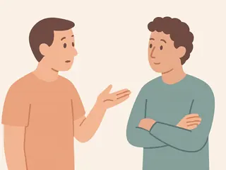 Pessoas conversando